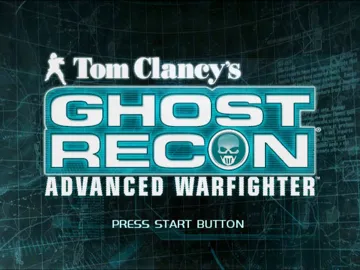 Tom Clancys Ghost Recon Advanced Warfighter (USA) screen shot title